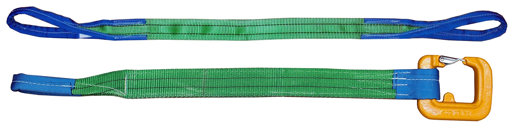 Hebebänder aus Polyester (1 -lagig, 2 -lagig, mit D-Bügel oder  Durchsteckbügel)